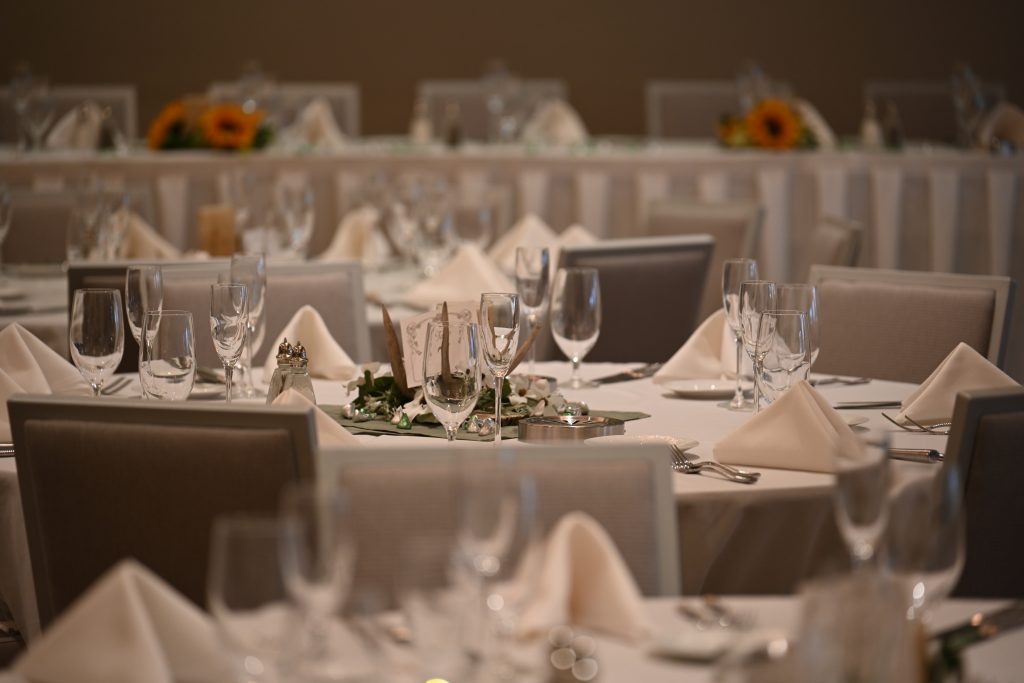 The Wisconsin Hotel set up for a wedding