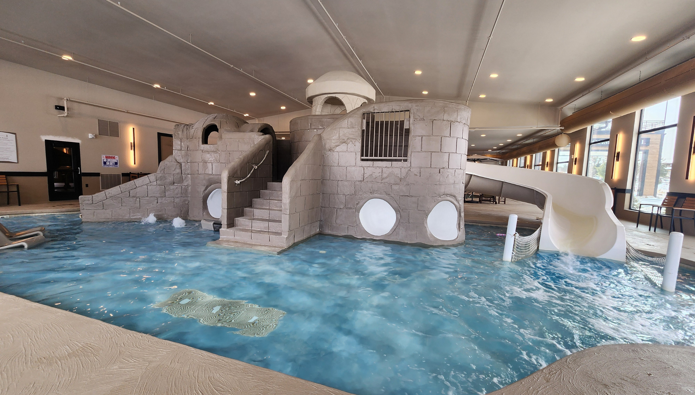 The Wisconsin Hotel Swimming Pool and Water Slide Area